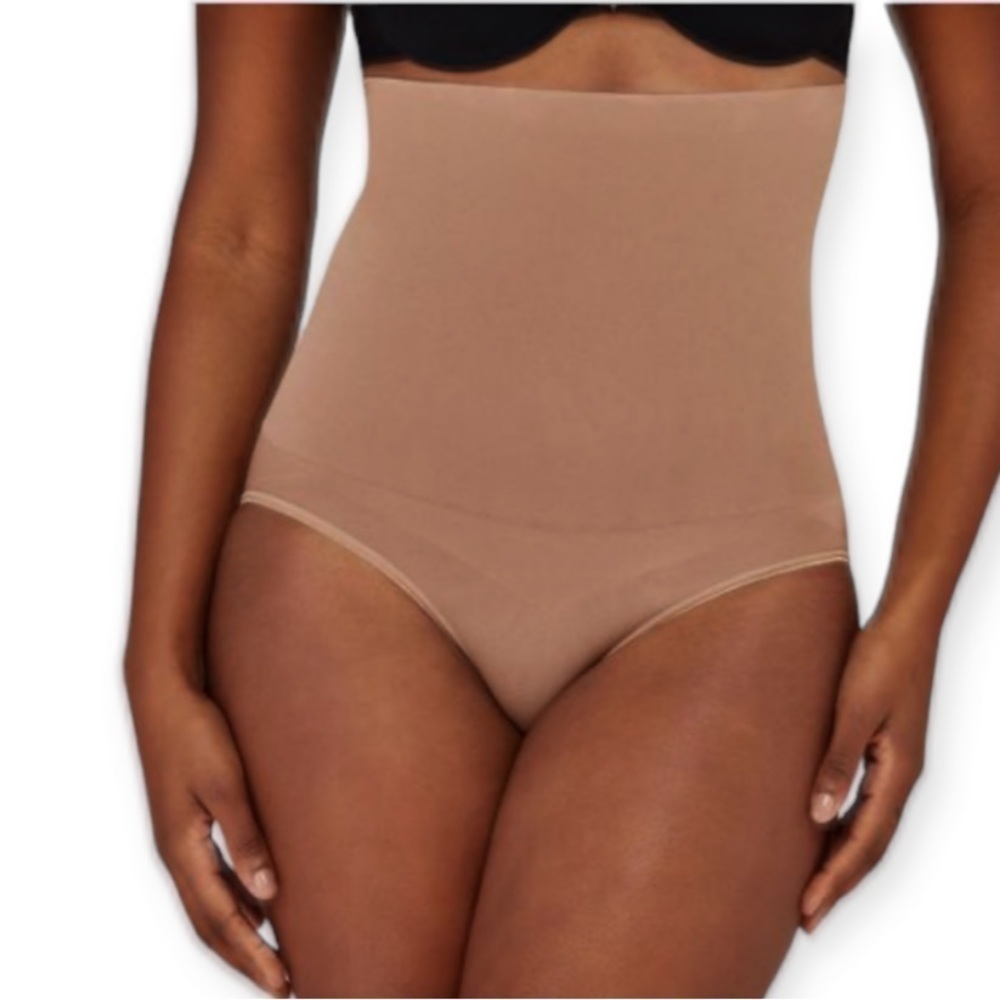 Spanx Assets Remarkable Results High Waist Control Briefs Shaping Panty Cafe 1X